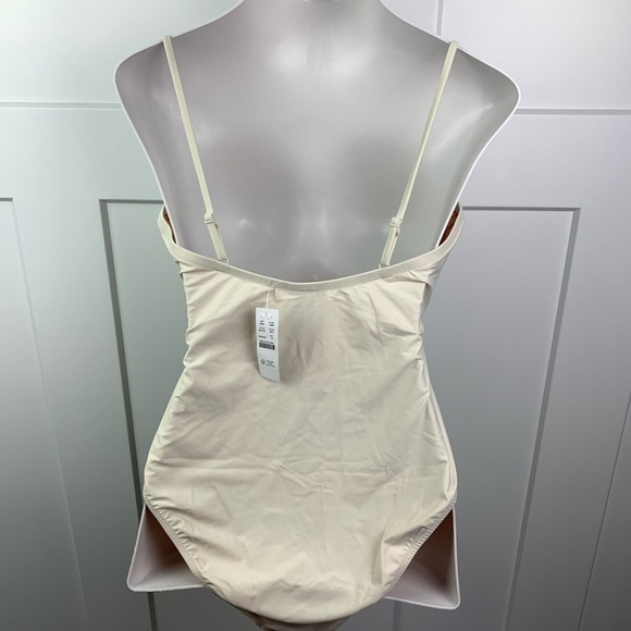 NWT J Crew Size 14 Squareneck one piece swimsuit Natural Ivory - Picture 6 of 7